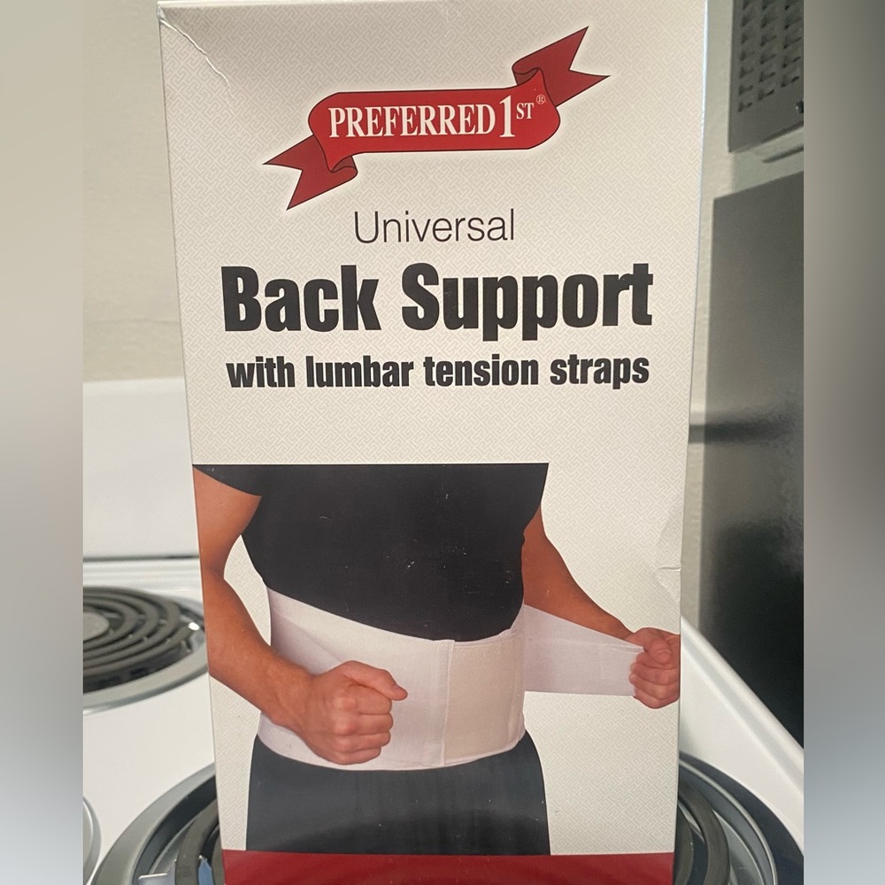 Back Support wrap with Lumbar Tension straps